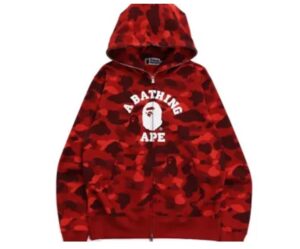 Red Bape Hoodie, Streetwear’s Timeless Symbol of Boldness